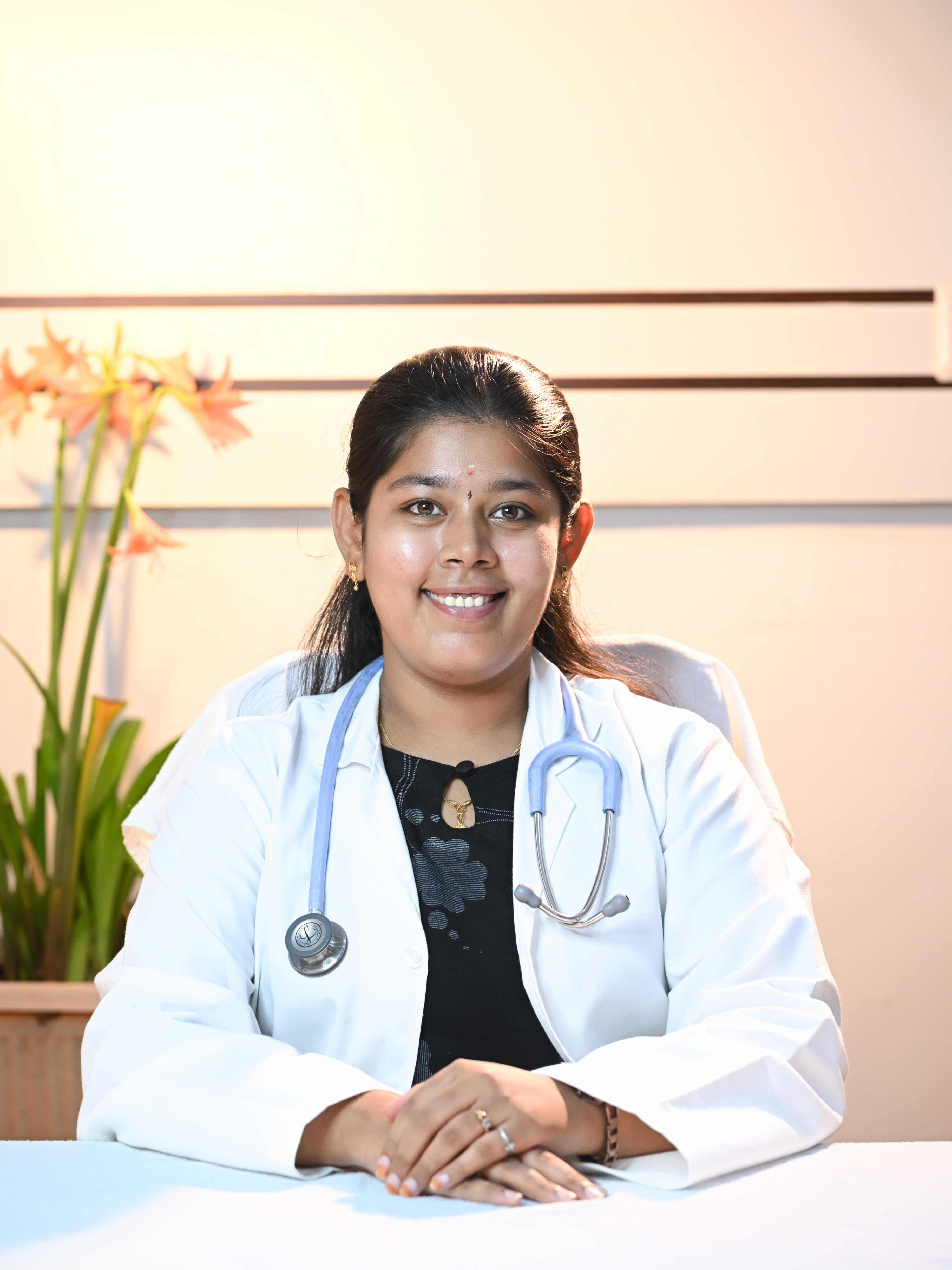 Ayurvedic doctor ready for consultation